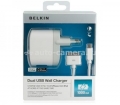 Универсальное сетевое зарядное устройство для iPhone, Samsung и HTC Belkin Dual USB Wall Charger, 1A (F8Z597cw03)