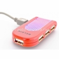 USB концентратор Belkin USB 4-Ports HUB, цвет красный (F5U034ERRED)