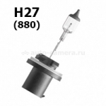 Лампа Галогенные лампы H27 (880) 27w MTF-Light Standart+30%
