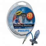 Галогенная лампа Philips Н3 24v 70w MasterDuty Blue Vision блистер 2 шт.
