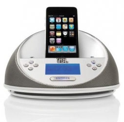 Акустическая система для iPhone и iPod JBL On Time Micro с пультом ДУ, цвет White