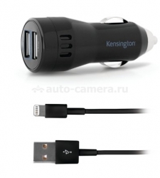 Автомобильное зарядное устройство для iPhone 5 / 5s / 5c, iPad 4, iPad Air, iPad Mini Kensington PowerBolt 3.1 Dual Car Charger, цвет черный
