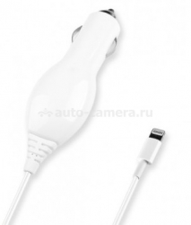Автомобильное зарядное устройство для iPhone 5 / 5S / 5C, iPad mini / mini 2, iPad 4 / Air Deppa 8-pin 2,1 А, цвет белый