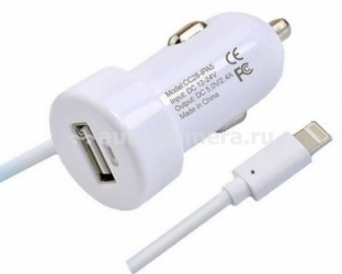 Автомобильное зарядное устройство для iPhone, iPod, iPad Henca + USB 2,4 A, цвет White (he_CC28-IPA5_wht)