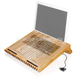 Бамбуковая подставка для ноутбука Macally Ecofan-XL (ECOFANXL) (ECOFANXL)