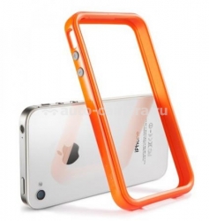 Бампер для iPhone 4 и 4S SGP Neo Hybrid 2S Pastel Series, цвет оранжевый (SGP08364)