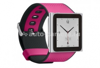 Чехол-браслет для iPod Nano 6G Belkin FlexWear Watchband, цвет черно-розовый (F8Z793cwC04)