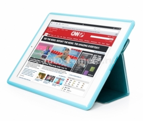 Чехол для iPad 3 и iPad 4 Capdase Alumor Jacket Sider Radia, цвет blue (MTAPIPAD3-SDCC)
