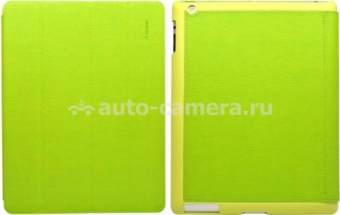 Чехол для iPad 3 и iPad 4 iCover Carbio, цвет Lime Green (NIA-MGC-LG)