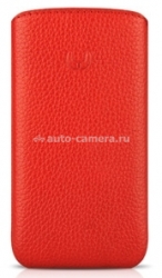Чехол для iPhone 4 и 4S BeyzaCases Retro Strap, цвет flo red (BZ19397)