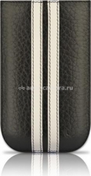 Чехол для iPhone 4 и 4S BeyzaСases Strap Stripes, цвет flo black/white (BZ16730)