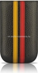 Чехол для iPhone 4 и 4S BeyzaСases Strap Stripes, цвет flo black/yellow&red (BZ16778)