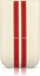 Чехол для iPhone 4 и 4S BeyzaСases Strap Stripes, flo white/red (BZ16822)