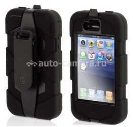 Чехол для iPhone 4 и iPhone 4S Griffin Survivor Case, цвет черный (GB01902)