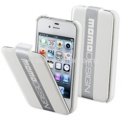 Чехол для iPhone 4/4S Cellular Line Momo Design Flap, цвет белый