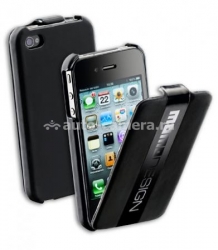 Чехол для iPhone 4/4S Cellular Line Momo Design Flap, цвет черный