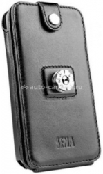 Чехол для iPhone 4/4S Sena WalletSkin Case, цвет черный (163101)