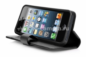 Чехол для iPhone 5 / 5S Capdase Folder Case Sider Polka, цвет black (FCIH5-SP11)