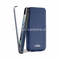 Чехол для iPhone 5 / 5S PURO Flipper Ultra Slim Case, цвет blue(IPC5FLIPBLUE)