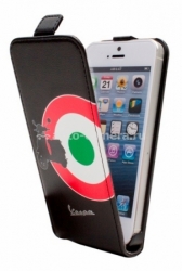 Чехол для iPhone 5 / 5S Vespa Flip Target, цвет Black (VEFLP5TAB)