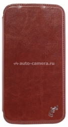 Чехол для Samsung Galaxy Mega 5.8 (GT-i9152 / GT-i9150) G-case Slim Premium, цвет коричневый (GG-106) (GG-106)