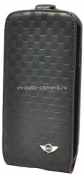 Чехол для Samsung Galaxy S2 Mini Flip PU Leather Chequered, цвет Black (MNFLGSSQBL)