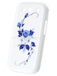Чехол для Samsung Galaxy S3 iCover Vintage/Rose, цвет White/Blue (GS3-HP/W-VR/BL)