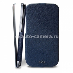 Чехол для Samsung Galaxy S4 (i9500) PURO Flipper Case, цвет blue (SGS4FLIPBLUE)