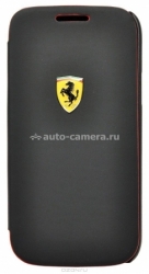 Чехол для Samsung Galaxy S4 Mini Ferrari Scuderia Booktype Rubber, цвет Black (FESCRUFLHS4MBL)