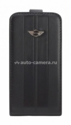 Чехол для Samsung Galaxy S4 Mini Flip Spleat Leather Stripes, цвет Black (MNFLS4STBL)