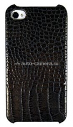 Чехол на заднюю крышку для iPhone 4 и 4S Optima Croc/Lizard series, цвет Bronze