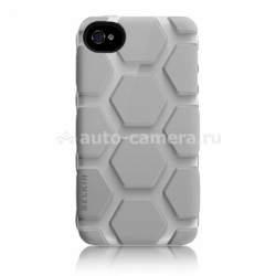 Чехол на заднюю крышку iPhone 4 и 4S Belkin Overcast Max 008, цвет Silver (F8Z826CWC01)