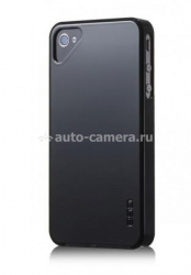Чехол на заднюю крышку iPhone 4 и 4S Ego Color Series, цвет black (CSN1DK008)