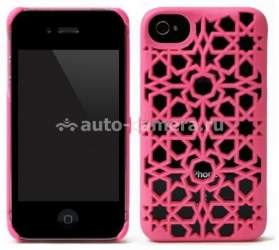 Чехол на заднюю крышку iPhone 4 и iPhone 4S FreshFiber Hidden Stars, цвет Pink (74261507)