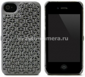 Чехол на заднюю крышку iPhone 4 и iPhone 4S FreshFiber Maille, цвет Grey (74241504)