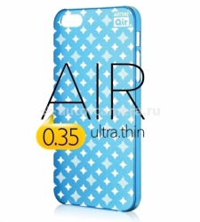 Чехол на заднюю крышку iPhone 5 / 5S Artske Air Case, цвет light blue cross (AC-LB1-IP5)