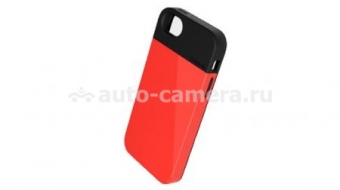 Чехол на заднюю крышку iPhone 5 / 5S LunaTik FLAK, цвет black/red (FLK5-004)