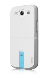 Чехол на заднюю крышку Samsung Galaxy S3 (i9300) Ego Hybrid Body 4GB, цвет white/blue (HSU1S3002)