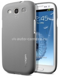 Чехол на заднюю крышку Samsung Galaxy S3 (i9300) SGP Modello Series, цвет серый (SGP09247)