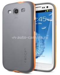 Чехол на заднюю крышку Samsung Galaxy S3 (i9300) SGP Neo Hybrid Lumi Case, цвет Dazzling Orange (SGP09361)
