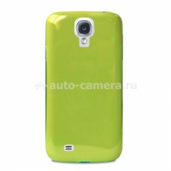 Чехол на заднюю крышку Samsung Galaxy S4 (i9500) PURO Crystal Cover, цвет lime (SGS4CRYGRN)