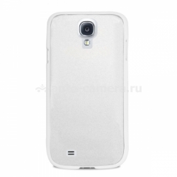 Чехол на заднюю крышку Samsung Galaxy S4 (i9500) PURO Metal Cover, цвет white (SGS4METALWHI)