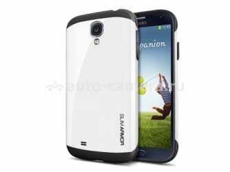 Чехол на заднюю крышку Samsung Galaxy S4 SGP Case Slim Armor Metal Series, цвет white (SGP10204)