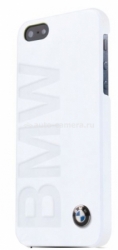 Чехол-накладка для iPhone 5 / 5S BMW Logo Signature Hard, цвет White (BMHCP5LOW)