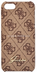 Чехол-накладка для iPhone 5 / 5S GUESS 4G Hard, цвет brown (GUP54GBR)