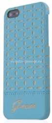 Чехол-накладка для iPhone 5 / 5S GUESS GIANINA Hard, цвет turquoise (GUHCP5PET)