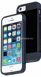 Чехол-накладка для iPhone 5 / 5S Uniq Protege Traveller, цвет Black (IP5SHYB-PROTRLBLK)