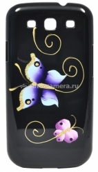 Чехол-накладка на заднюю крышку Samsung Galaxy S3 iCover Butterfly, цвет black (GS3-HP-BF/BK)