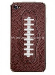 Чехол-накладка на заднюю панель для iPhone 4 и iPhone 4S Zagg LeatherSkin, цвет sport football (ZGph4SF)