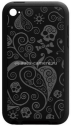 Чехол силиконовый для iPod touch 4G Ozaki iCoat Silicone с защитной пленкой для экрана, цвет черный (IC872 BK)